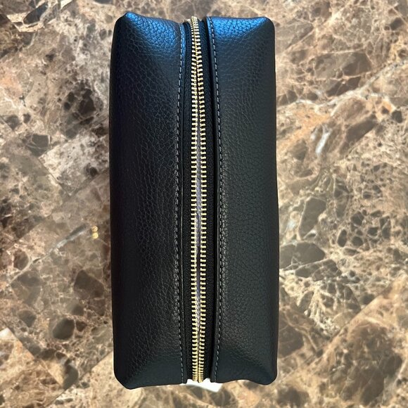 NWT Coach Essential Cosmetic Pouch/Bag/Case in Black Pebble Leather - Picture 10 of 16